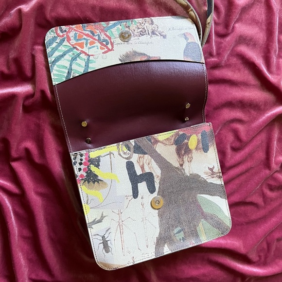 *SOLD* VIVIENNE WESTWOOD • RARE AUTHENTIC GENUINE LEATHER FLORA & FAUNA HANDBAG - Picture 6 of 16